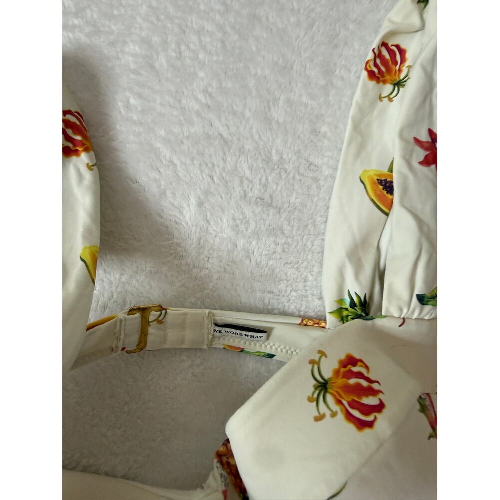 WeWoreWhat Claudia Top Emily Bottom Tropical Fruit Bikini Set S/M - Picture 4 of 9